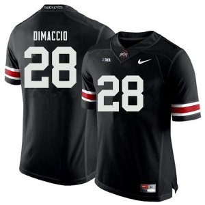 Men's Ohio State Buckeyes #28 Dominic DiMaccio Black Nike NCAA College Football Jersey For Fans JPI7244QP